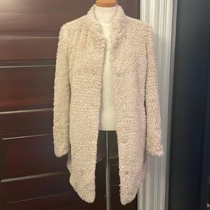 Faux fur jacket w/ leopard lining by Kenneth Cole!